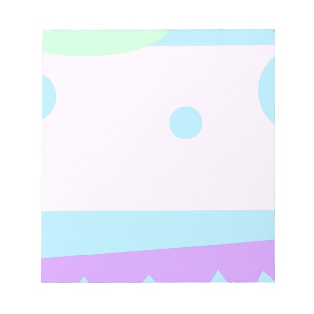 Paisagem abstrato com Luas Azuis - Bloco de Notas (Frente)