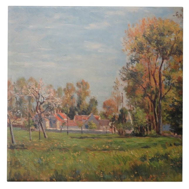 Paisagem ao redor de Lagny, França (Paisagem Rural (Frente)