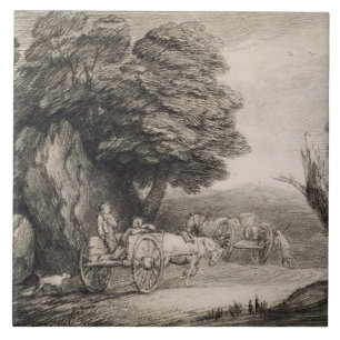 Paisagem arborizada de Thomas Gainsborough com