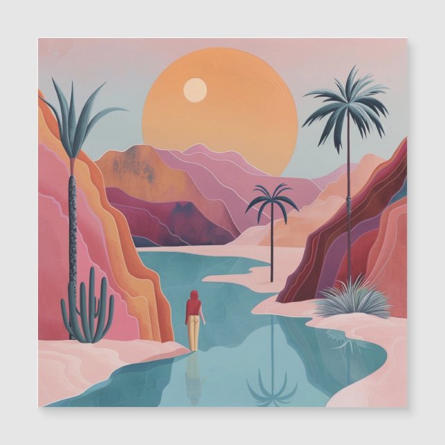 Paisagem Boho Abstrato (18) (Frente)