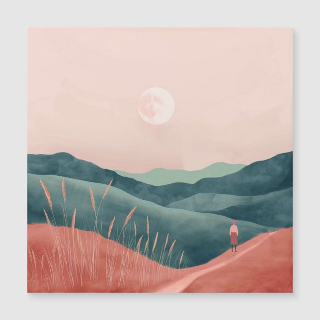 Paisagem Boho Abstrato (7) (Frente)