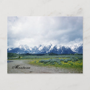 Paisagem Colinas de Montana Belo Cartão Postal de
