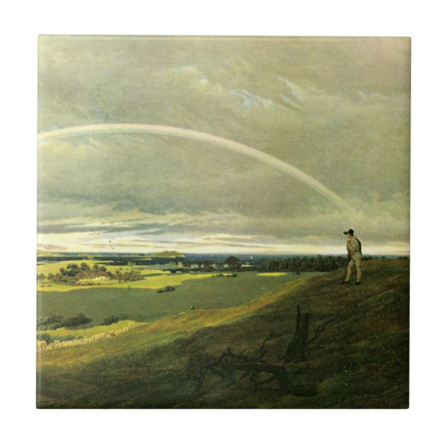 Paisagem com arco-íris (por Caspar David Friedrich (Frente)