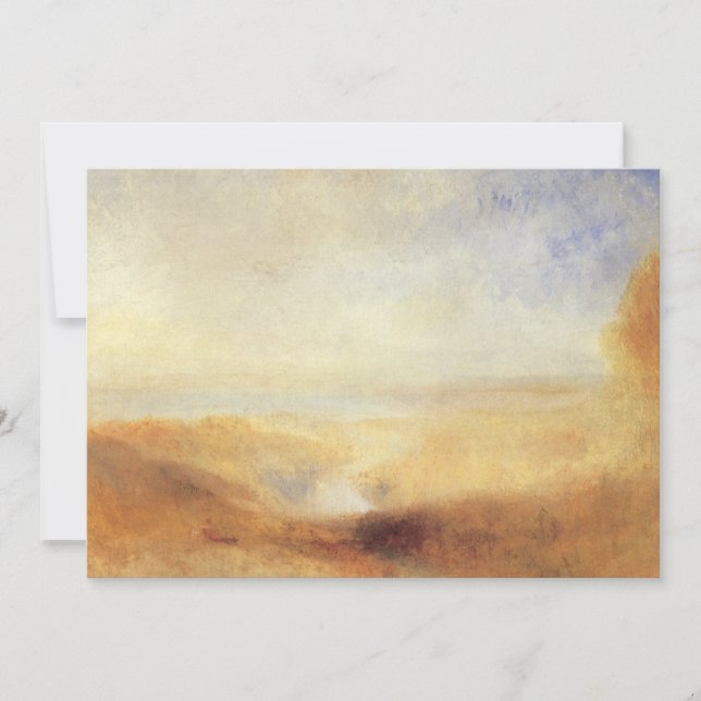 Paisagem com Baía de Rio Distante por Joseph Turne (Frente)