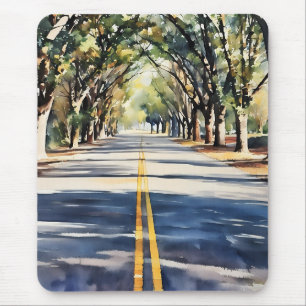 Paisagem com cores vibrantes e cenas Mousepad