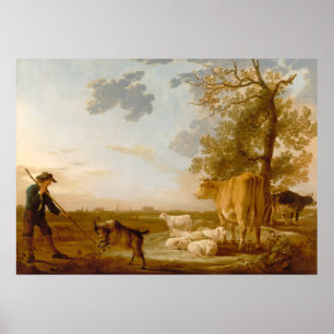 Paisagem com gado Aelbert Cuyp Poster
