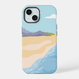 Paisagem com montanhas e mar