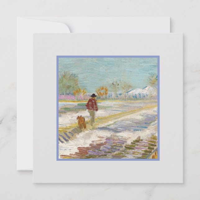 Paisagem com neve, cartão Van Gogh (Frente)