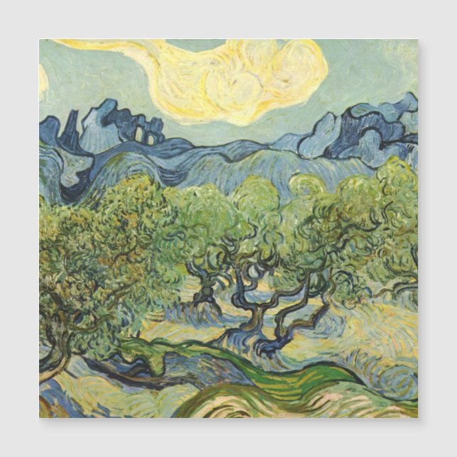 Paisagem com oliveira Vincent Willem van Gogh   (Frente)