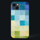 Paisagem com Quadrados Pixilados Multicoloridos<br><div class="desc">Megan Meagher criou esta peça utilizando um estilo conhecido como pixilação digital. Artistas usam programas de computador para design e desenhar suas peças,  produzindo renderizações impressionistas das configurações do mundo real. Se você ama abstrato,  a arte experimental é para você!</div>