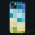 Paisagem com Quadrados Pixilados Multicoloridos<br><div class="desc">Megan Meagher criou esta peça utilizando um estilo conhecido como pixilação digital. Artistas usam programas de computador para design e desenhar suas peças,  produzindo renderizações impressionistas das configurações do mundo real. Se você ama abstrato,  a arte experimental é para você!</div>