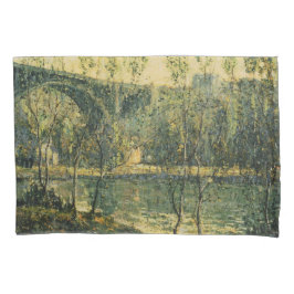 Paisagem com Rio e Ponte: Primavera Morning