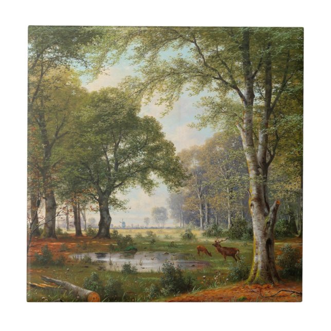 Paisagem da Floresta da Noite (Frente)