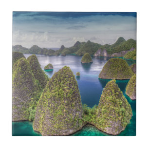 Paisagem da Ilha Wayag, Indonésia