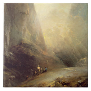 Paisagem da montanha com Banditti, c.1780 (óleo e