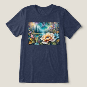 Paisagem das florestas do rio Apricot e Blue Cosmo