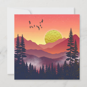 Paisagem das Montanhas Crimson