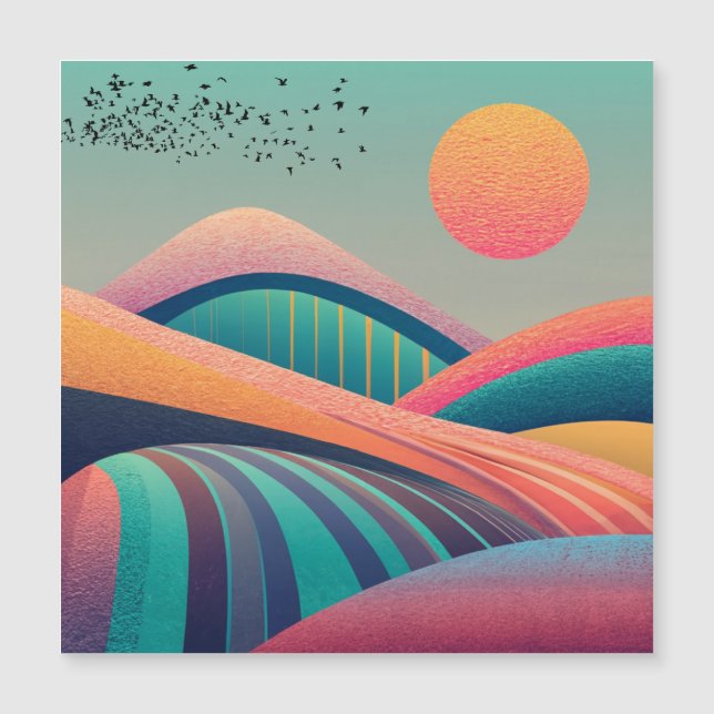 Paisagem de Colinas do Caleidoscópio (Frente)