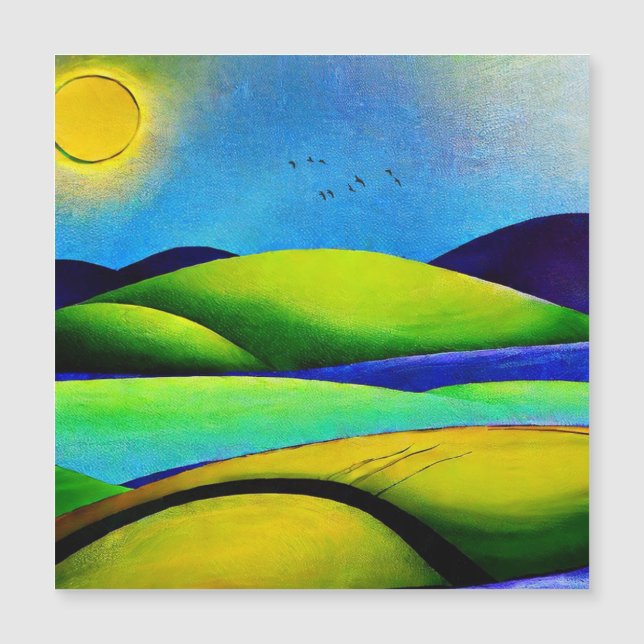 Paisagem de Colinas Verdes (Frente)