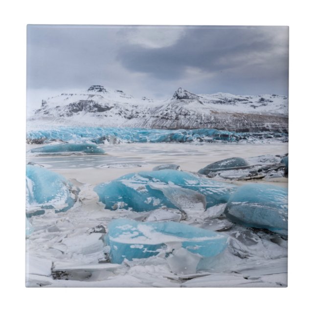 Paisagem de gelo glaciar, Islândia (Frente)