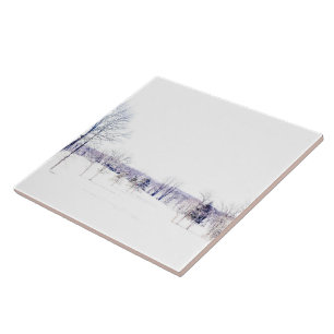 Paisagem de inverno de neve