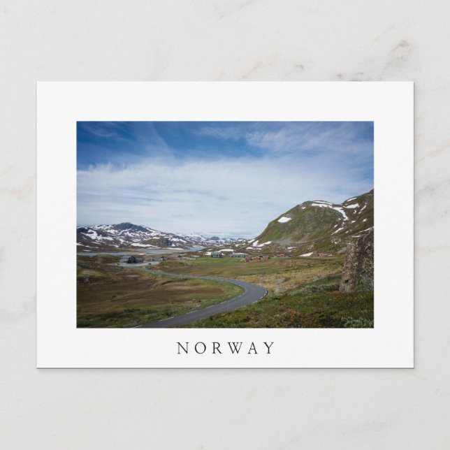 Paisagem de montanha na Noruega — cartão postal br (Frente)