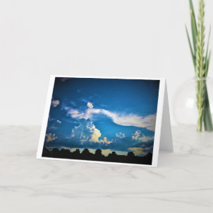 Paisagem de nuvens, cartão