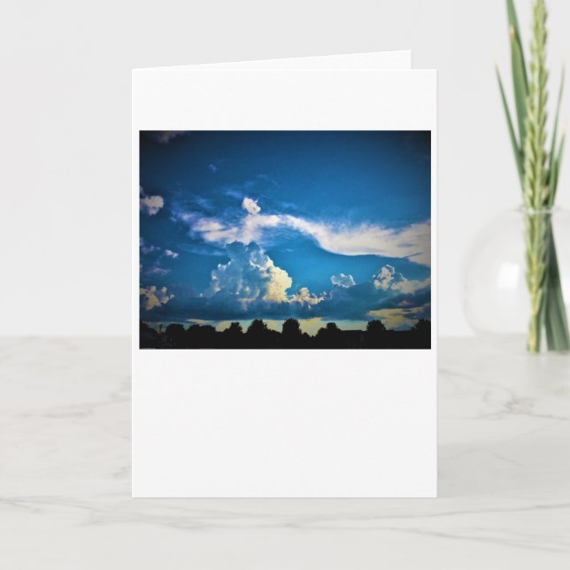 Paisagem de nuvens, cartão (Frente)