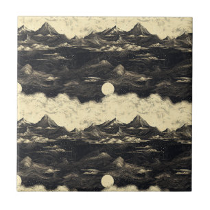 Paisagem de Nuvens de Montanha Vintage (5)