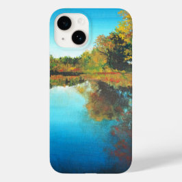 Paisagem de outono do rio