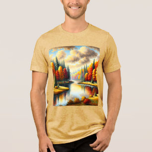 Paisagem de Queda do Pointilismo Fantasy