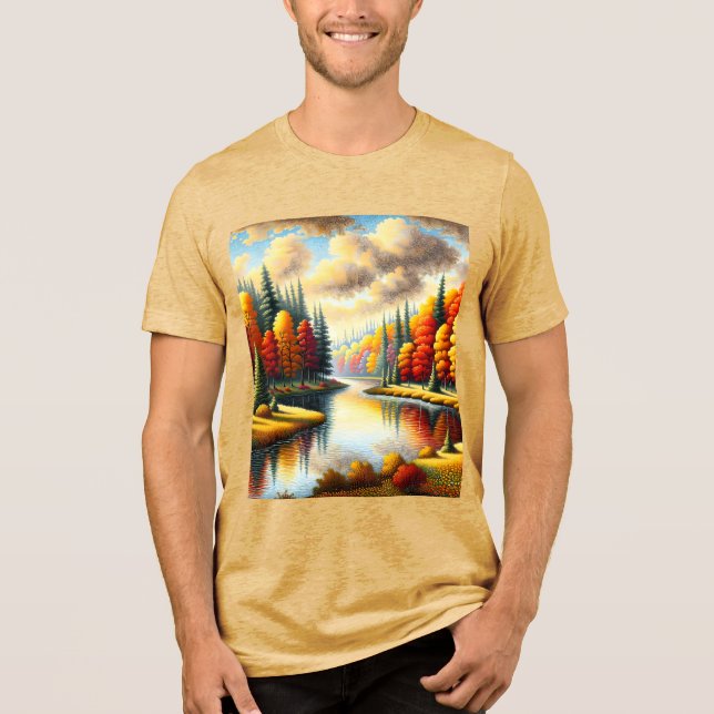 Paisagem de Queda do Pointilismo Fantasy (Frente)