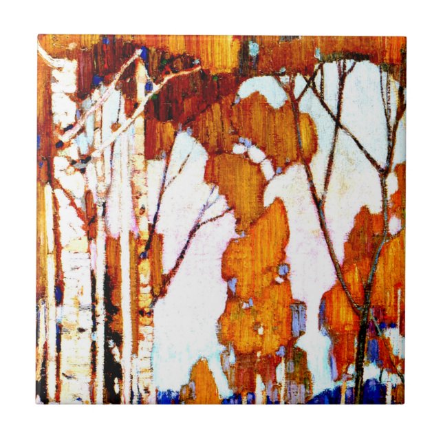 Paisagem decorativa por Tom Thomson (Frente)