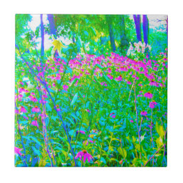 Paisagem do Jardim Impressionista Azul Aqua