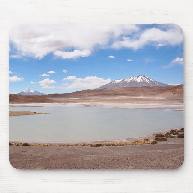 Paisagem do lago no mousepad de Altiplano (Frente)