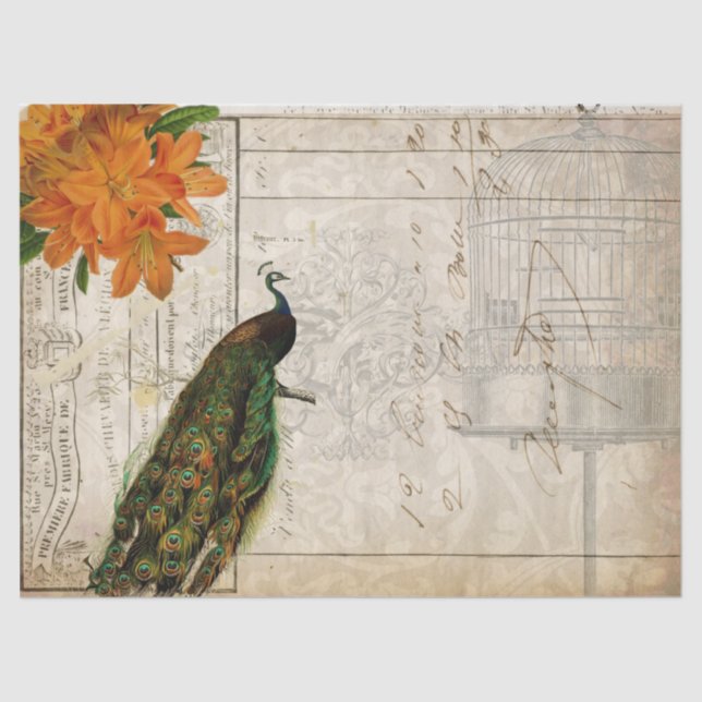 Paisagem do lenço de papel de Decoupage das coisas (Frente )