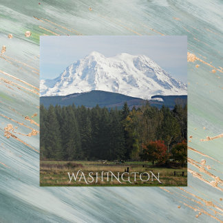 Paisagem do Monte Rainier Cêntico em Washington