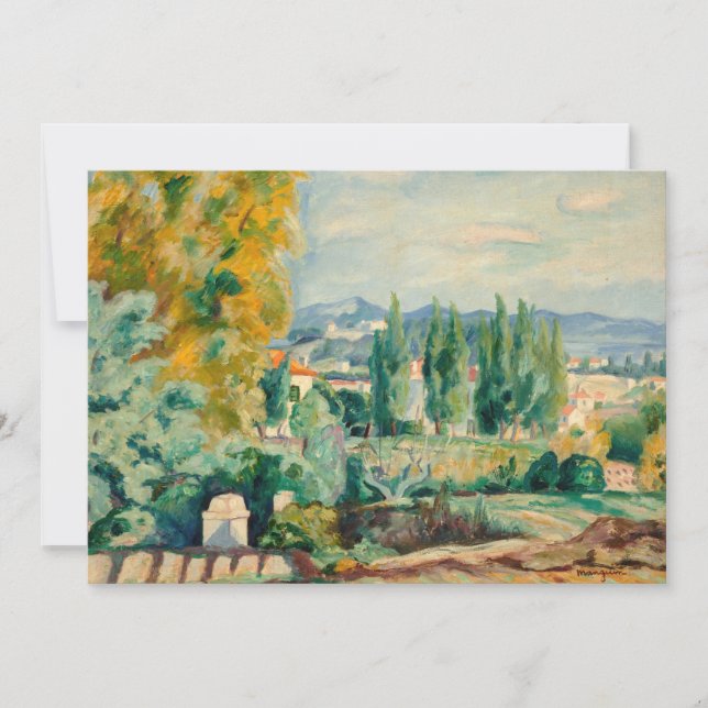 Paisagem do outono, Santo-Tropez | Henri Manguin (Frente)