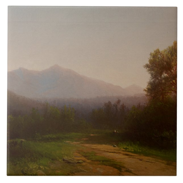 Paisagem do Rio Hudson, c.1860-5 (óleo em canvas) (Frente)