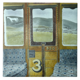 Paisagem do trem (por Eric Ravilious)