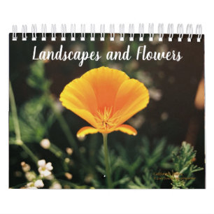 Paisagem e calendário das flores