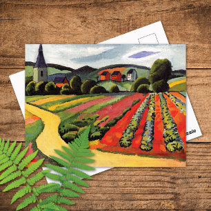 Paisagem em Tegernsee August Macke Cartão Postal