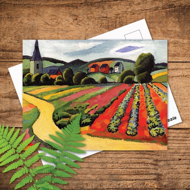 Paisagem em Tegernsee August Macke Cartão Postal (Criador carregado)