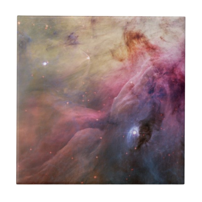 Paisagem Espacial Rosa Azul Moderna Elegante (Frente)