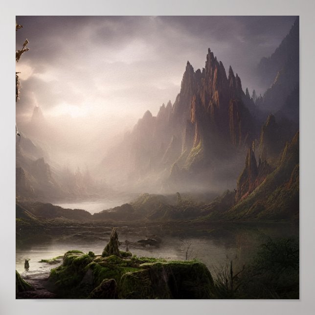 Paisagem Fantástica AI #04 Poster (Frente)