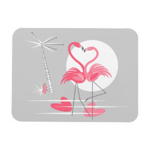 Paisagem flexível do ímã do amor do flamingo