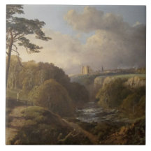 Paisagem histórica inglesa no Condado de Derbyshir