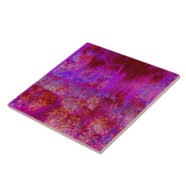 Paisagem Impressionista Vermelha e Magenta Trippy