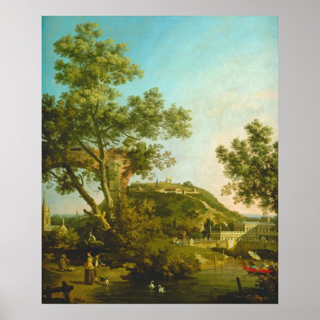 Paisagem Inglesa - Canaletto Fine Art Poster (Frente)
