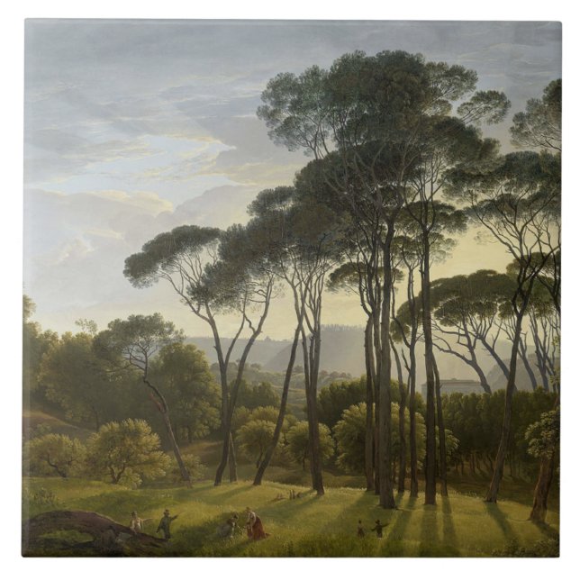 Paisagem Italiana com Pinheiros Guarda-chuvas (Voo (Frente)